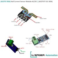SPIDER Automation (ACS712 30A) Hall Current Sensor Module (ACS712T ELC-30A) AC/DC