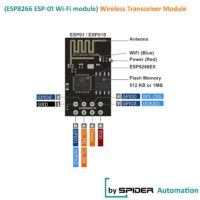SPIDER Automation (ESP8266 ESP-01) Wi-Fi Wireless Transceiver Module