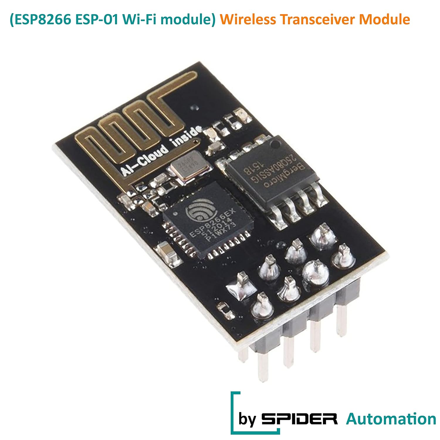 SPIDER Automation (ESP8266 ESP-01) Wi-Fi Wireless Transceiver Module - Image 2