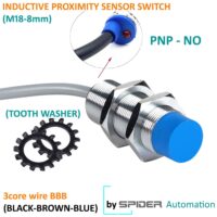 SPIDER Automation (M18, Proximity Sensor Switch) Inductive, Non-Flushed