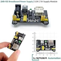SPIDER Automation (MB-102 Breadboard Power Supply) 3.3V / 5.0V Power Supply Module