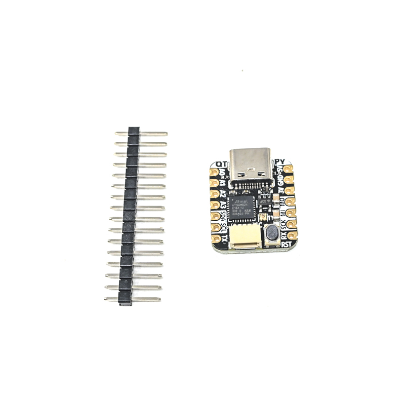 (SPIDER Automation) Adafruit QT Py SAMD21 Development Board with STEMMA QT | ATSAMD21E18 Cortex-M0+, 48MHz, 256KB Flash, 32KB RAM | USB Type-C, I2C, 11 GPIO