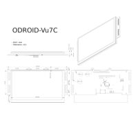 ODROID-VU7C 7inch 1024?600 HDMI Display With Multi-touch