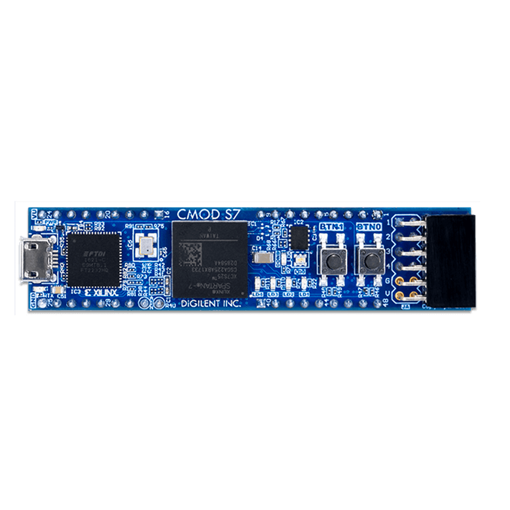 Digilent Cmod S7: Breadboardable Spartan-7 FPGA Module - Image 2