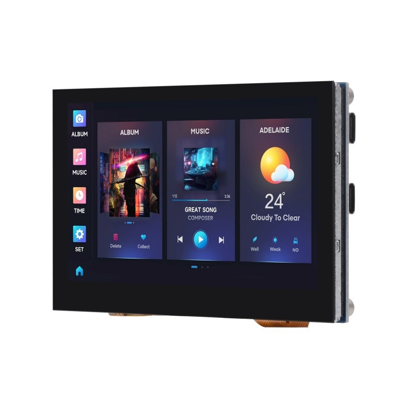 (SPIDER Automation) Waveshare ESP32-S3 4.3-Inch Capacitive Touch Display Development Board | 800?480 HMI Touchscreen - Image 4