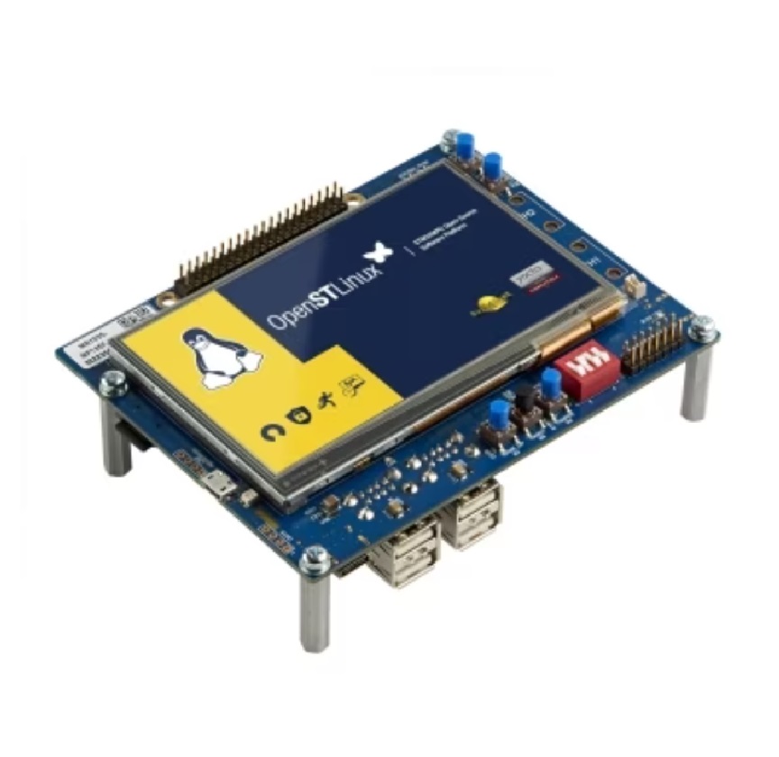 (SPIDER Automation) STMicroelectronics STM32MP135F-DK Discovery Kit | STM32MP135FAF7 ARM Cortex-A7 1 GHz MPU Board with 4.3" Touch LCD & Camera