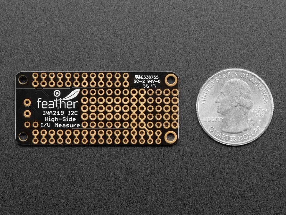 (SPIDER Automation) Adafruit INA219 FeatherWing Power Monitor | INA219B, I2C High-Side Current & Voltage Sensing | ±3.2A, 26V DC, 12-Bit ADC - Image 3