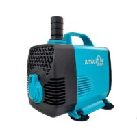 amiciTools 55W Submersible Water Pump, Pure Copper Winding Motor with Adjustable Flow Rate 2* Nozzles 2m Long Power Cord for DIY Fountains Aquarium (1500LPH, 3.5m)