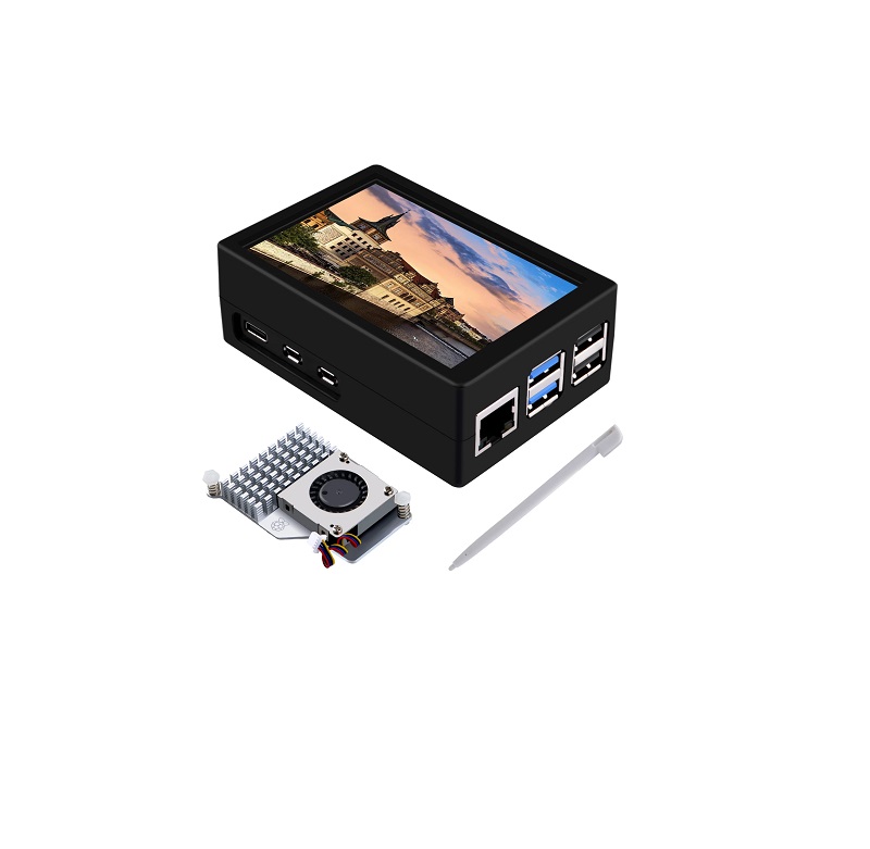 (SPIDER Automation) 52Pi 3.5-Inch HDMI Touch Screen Case Kit with Active Cooler for Raspberry Pi 5 | 480×320, 40 FPS | Resistive Touch Display - Image 3