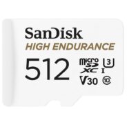 SanDisk V30 512GB High Endurance Video MicroSDHC Card with Adapter