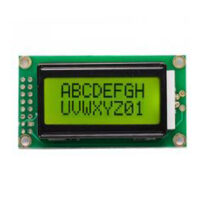 Original JHD 8?2 Character LCD Display With Yellow Backlight