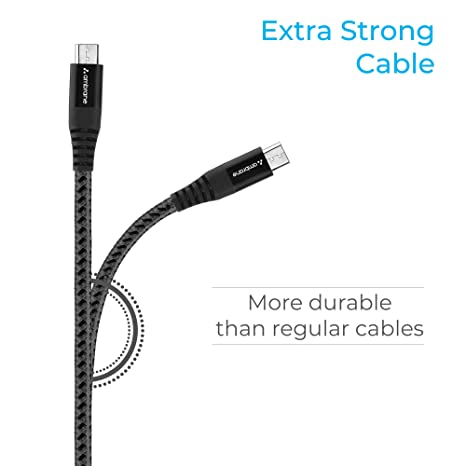 Ambrane Fast Charging Braided Micro USB Cable 3A - Image 4
