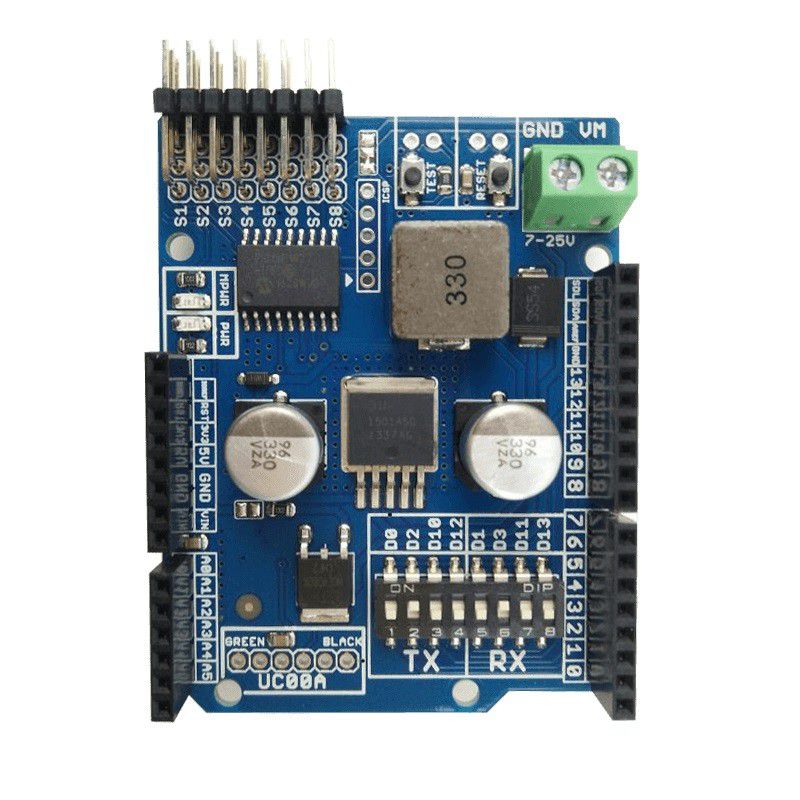 (SPIDER Automation) 8 Channels RC Servo Controller Shield | Cytron Servo Expansion Board | For Arduino Robotics - Image 2