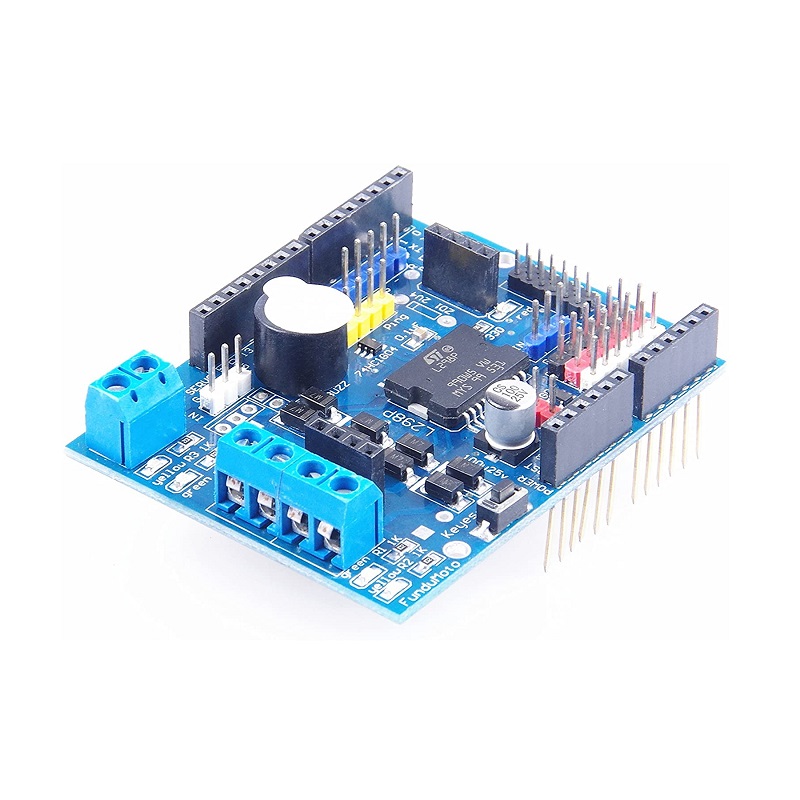 (SPIDER Automation) L298P Dual DC Motor & Servo Driver Shield | 2A Max Drive Current | For Arduino - Image 3