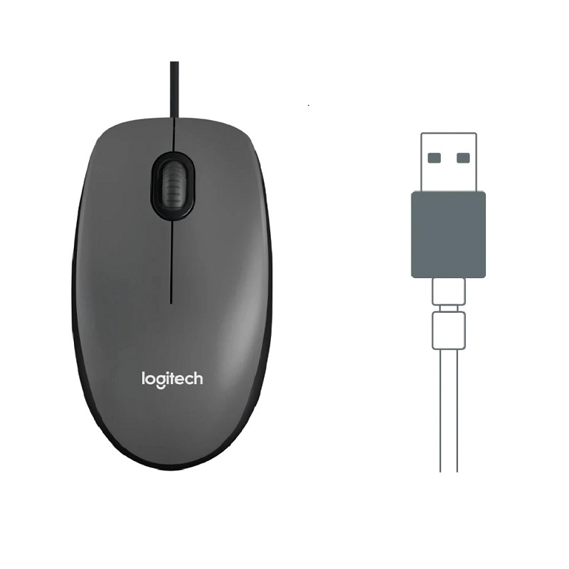 Logitech M100r CORDED USB MOUSE - Image 2