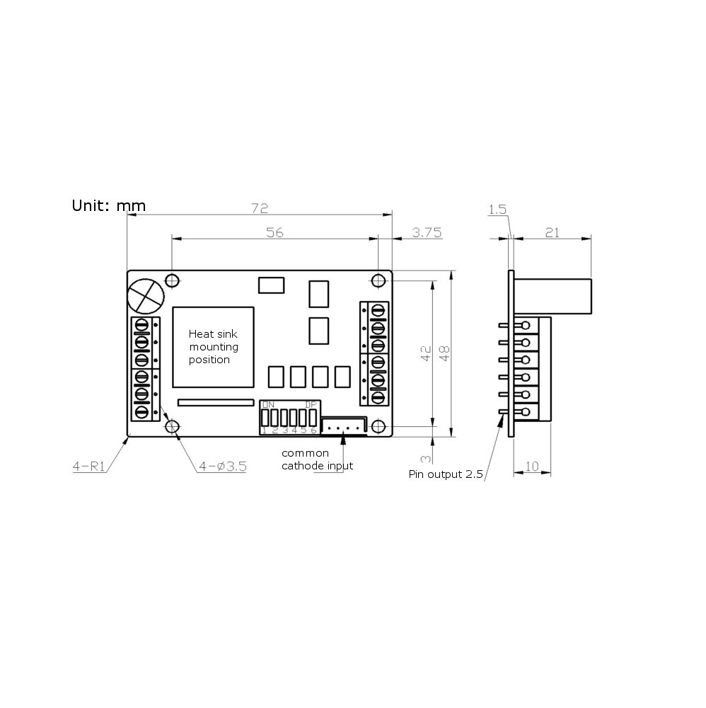 MKS-LV8729-OC 1.5A Ultra Quiet Stepper Motor Driver for 3D Printers and CNC - Image 7