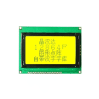 Original JHD529 128?64 dots LCD Display with Yellow Green Backlight