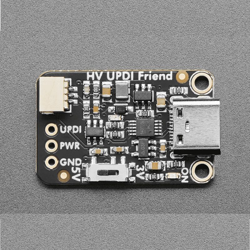 (SPIDER Automation) Adafruit High Voltage UPDI Friend USB Serial Programmer | CH340E, 3V/5V Logic | USB Type-C, 500mA Regulator - Image 4