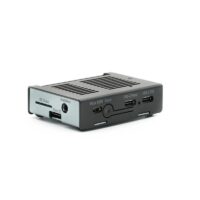 KKSB Coral Dev Board Mini Case with GPIO Access ? Black and Gray Aluminum