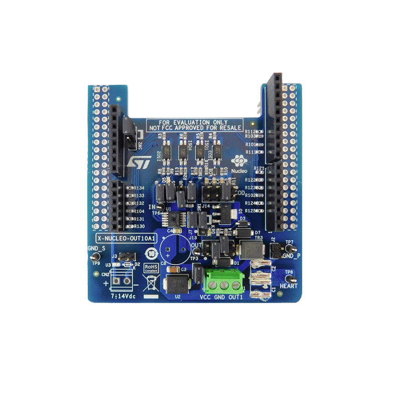 (SPIDER Automation) STMicroelectronics X-NUCLEO-OUT10A1 Industrial Digital Output Expansion Board | IPS161HF High-Side Switch
