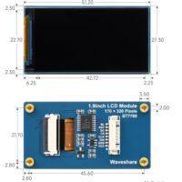 Waveshare 1.9inch LCD Display Module, SPI Interface, IPS, 262K Colors