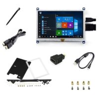Waveshare 5inch Resistive Touch Screen LCD (B) with Bicolor Case, 800?480, HDMI, Low Power
