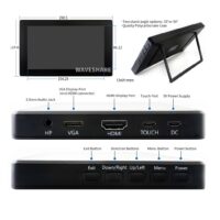 Waveshare 7 Inch Capacitive HDMI LCD Display (H) with Case 1024?600
