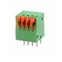 4 pin 2.54mm pitch pcb connector spring terminal block