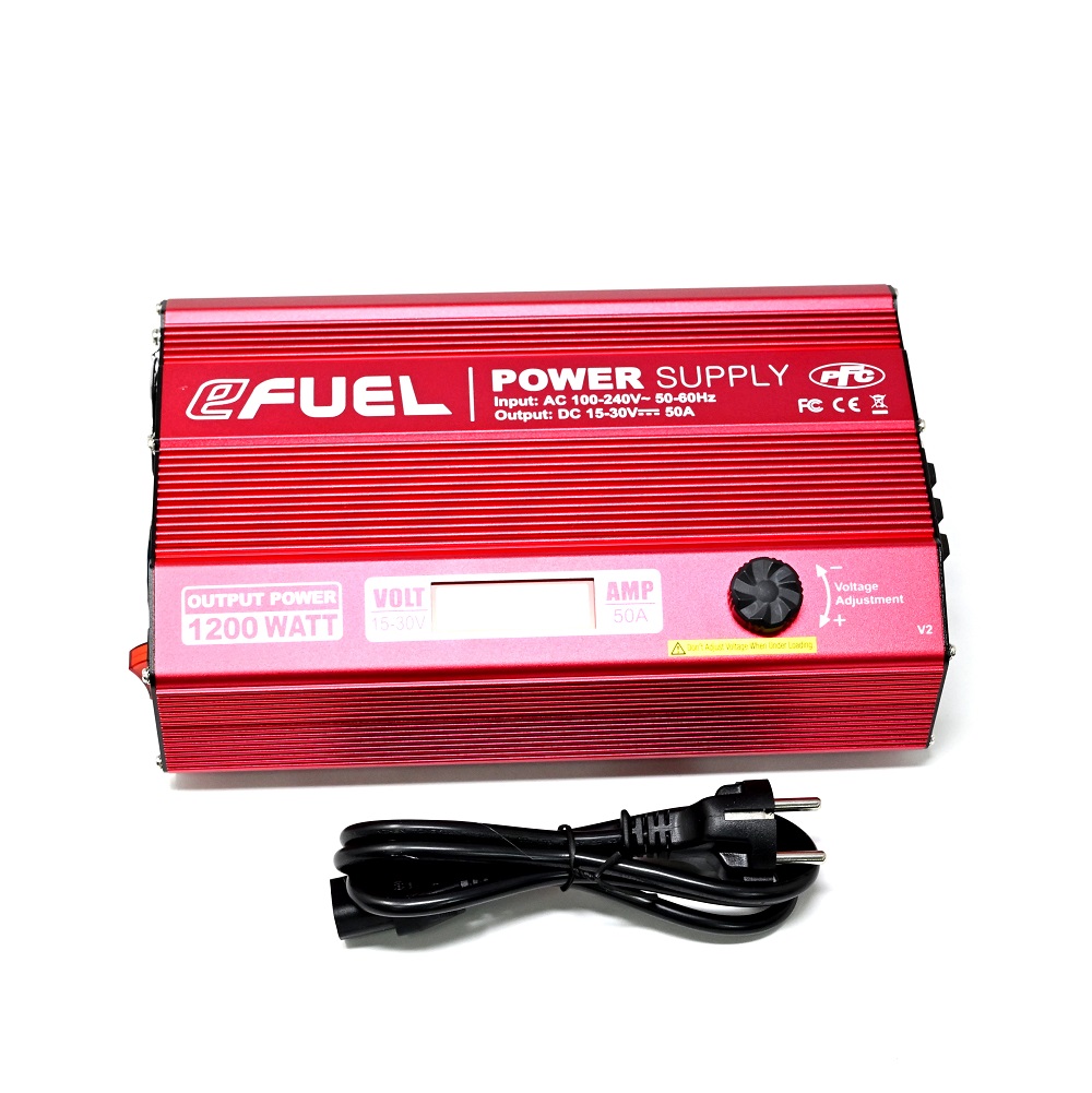 SkyRC eFuel 1200W | 50A 15-30V Adjustable DC Bench Power Supply with Active PFC & Dual USB - Image 4