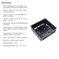 reComputer J1010 Edge AI Device with Jetson Nano module, M.2 Key E Slot, Type-C connectors, Aluminium case, pre-installed JetPack System