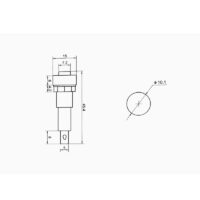 Push Indicator Switch-XD-09-220V RED LIGHT