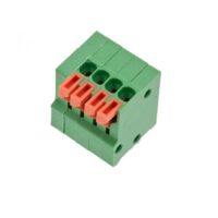 4 pin 2.54mm pitch pcb connector spring terminal block