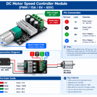 1203B PWM DC Motor Speed Regulator | 6V-28V 3A Adjustable Duty Cycle Motor Speed Controller