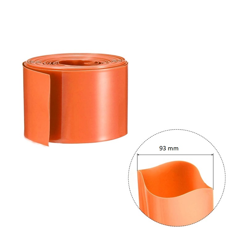 PVC Heat Shrink Sleeve (93mm Diameter, Orange) - Image 2