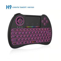 2.4G Wireless Mini Touch Keyboard with Colorful Backlight for Raspberry PI 4B/3B/3B+