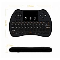 2.4G Wireless Mini Touch Keyboard with Colorful Backlight for Raspberry PI 4B/3B/3B+