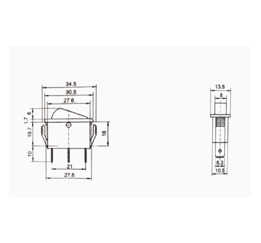 KDC-21 Rocker Switch | 250V Versatile Power Toggle - Image 2