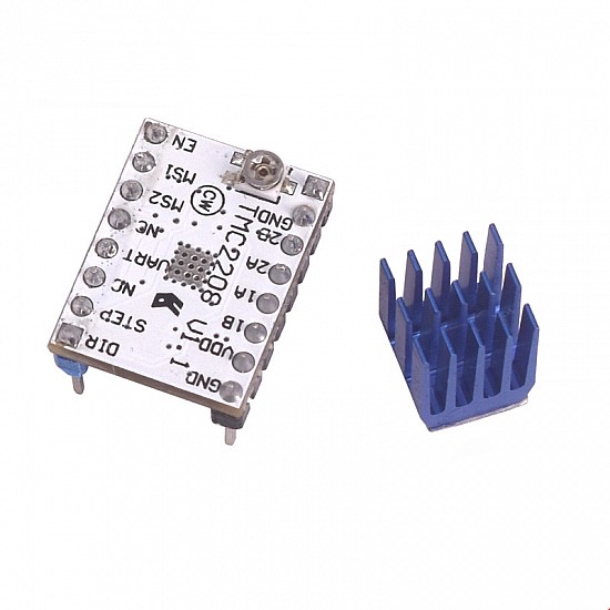 TMC2208 Stepper Motor Driver Module Ultra-quiet 256 Subdivisions with Heat Sink - Image 3