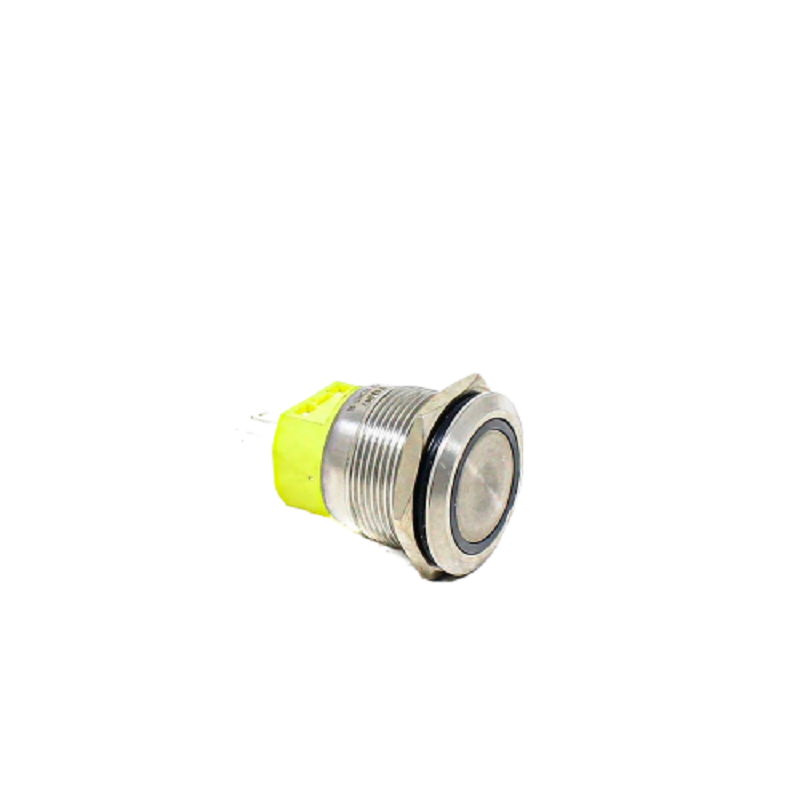 White 22 mm 12V-24 V LATCHING Metal Switch - Image 3