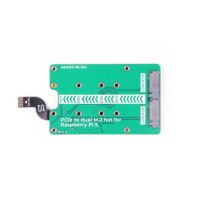 Seeed Studio PCIe to M.2 Hat for Raspberry Pi 5, Support NVMe SSD, Support Hailo8/8L