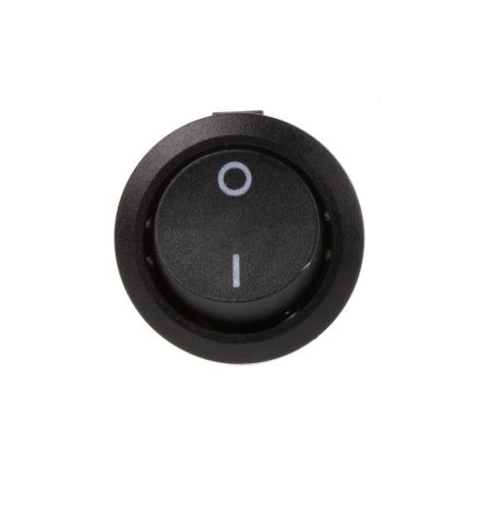 KCD1-108 SPST ON-OFF Rocker Switch | 3A 250V AC | 2 Pin | Round Panel Mount | Black - Image 2
