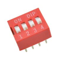 4 Way Slide Switch 2.54mm Pitch (Pack of 3)