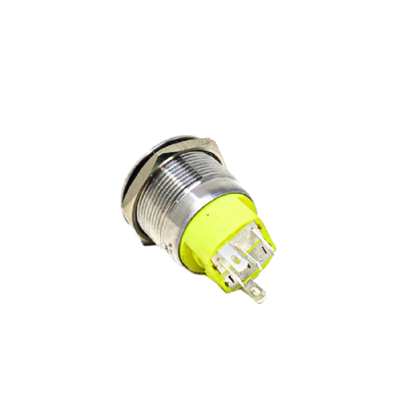 White 22 mm 12V-24 V LATCHING Metal Switch - Image 4