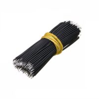 Motherboard, PCB, Breadboard Jumper Cable 150mm 24AWG (Black) ? 50Pcs