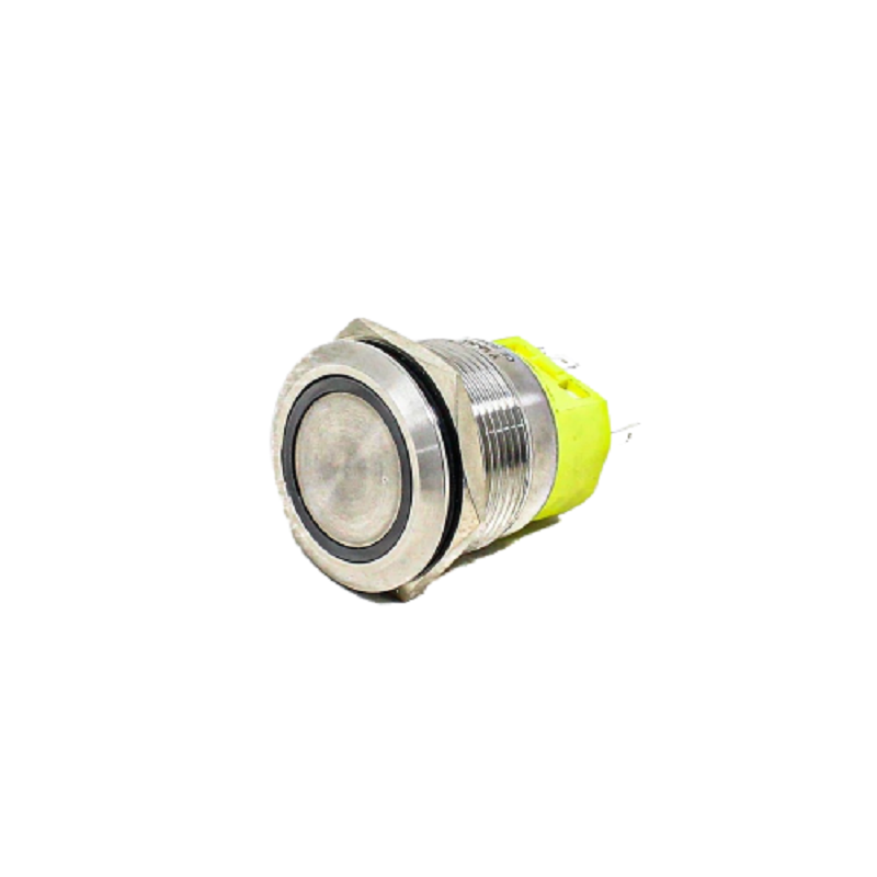 White 22 mm 12V-24 V LATCHING Metal Switch - Image 5