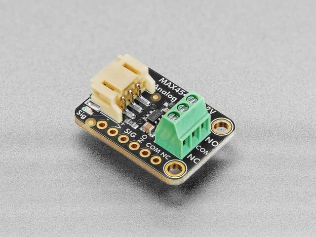 Adafruit STEMMA Analog SPDT Switch Breakout – MAX4544 High-Speed 12V Signal Routing Module with JST-PH Connector