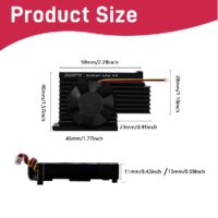 52Pi Armor Lite V5 Heatsink with Fan for Raspberry Pi 5