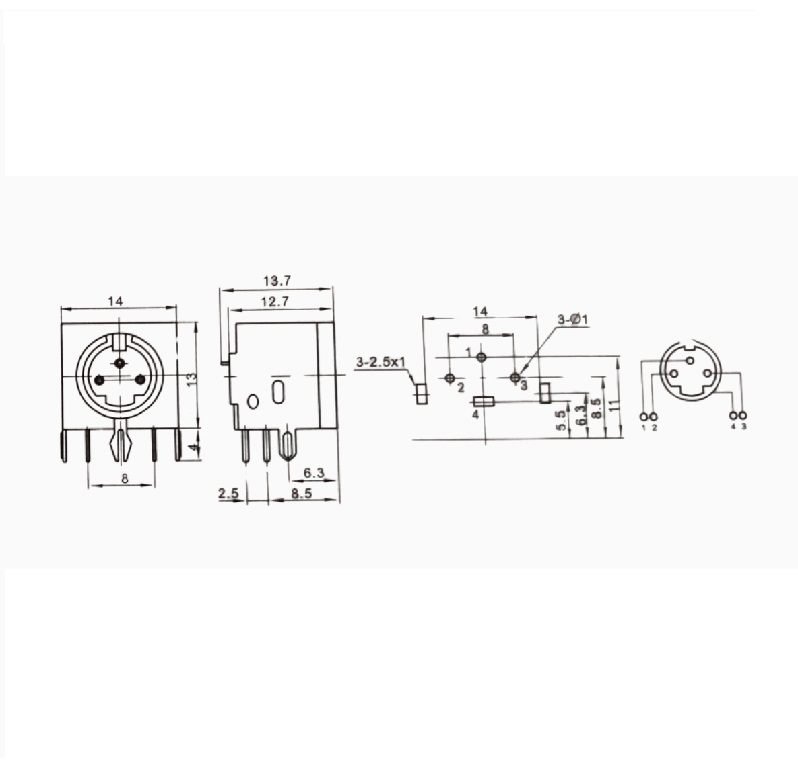 D-S Terminal Series DSW-06 Connector | 30V DC | 0.5A Electrical Terminal Connector - Image 2