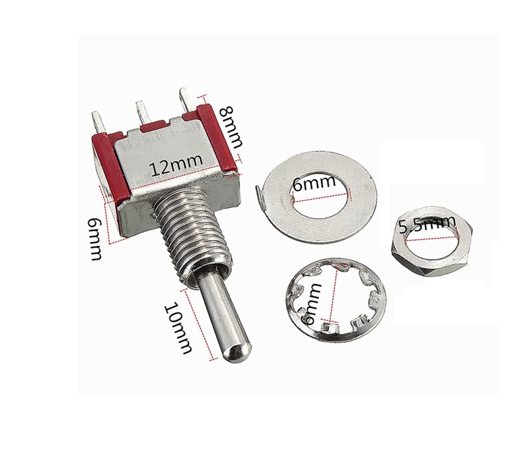 5A 3-Pin SPDT Toggle Switch | 120V AC - Image 3