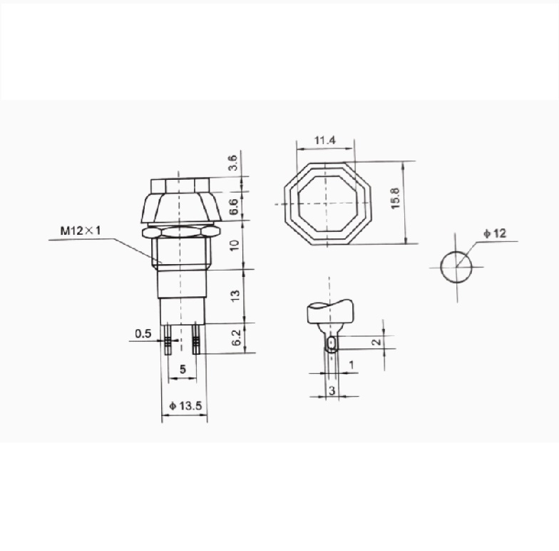 PS-66 Push Button Switch | Panel Mount | 1A 250V AC | High Reliability - Image 2